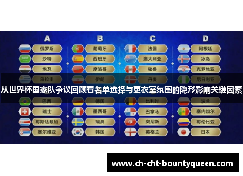从世界杯国家队争议回顾看名单选择与更衣室氛围的隐形影响关键因素