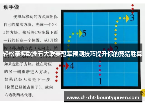 轻松掌握欧洲五大联赛冠军预测技巧提升你的竞猜胜算 轻松掌握欧洲五大联赛冠军预测技巧提升你的竞猜胜算